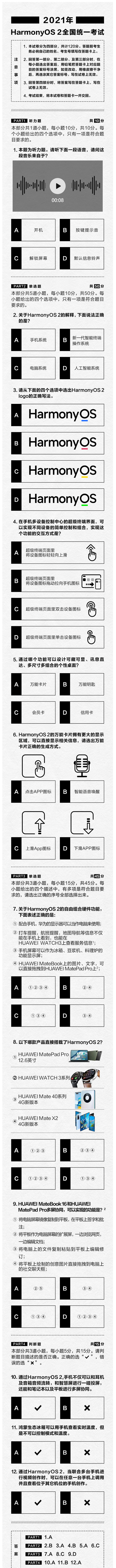 HarmonyOS 2 exam papers -1