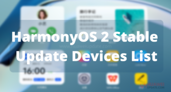 HarmonyOS 2 Stable update devices list