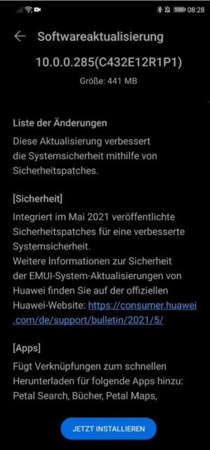 Huawei Mate 20 Lite EMUI 10.0.0.285