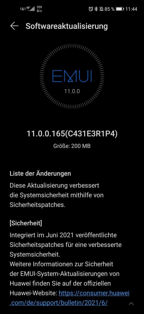 Huawei Nova 5T EMUI 11.0.0.165