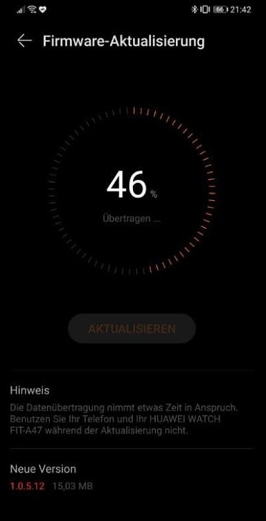 Huawei Watch Fit latest 1.0.5.12
