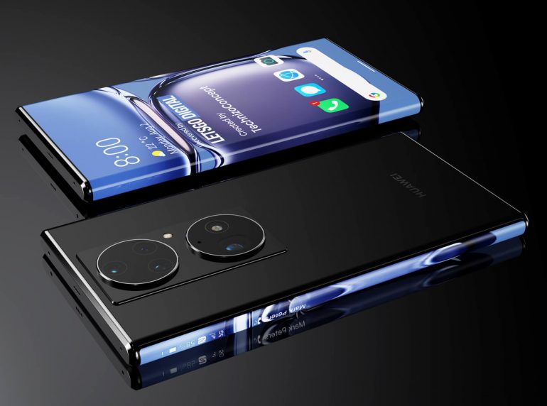 Huawei Mate 50 with Arc display concept image 2- LetsGoDigital