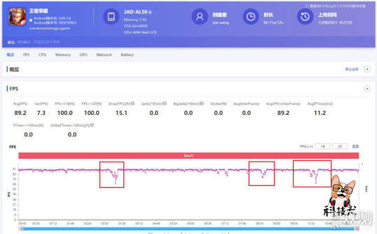 Huawei P50 Pro game measurement-1