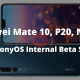 Mate 10, P20 - HarmonyOS Internal Beta