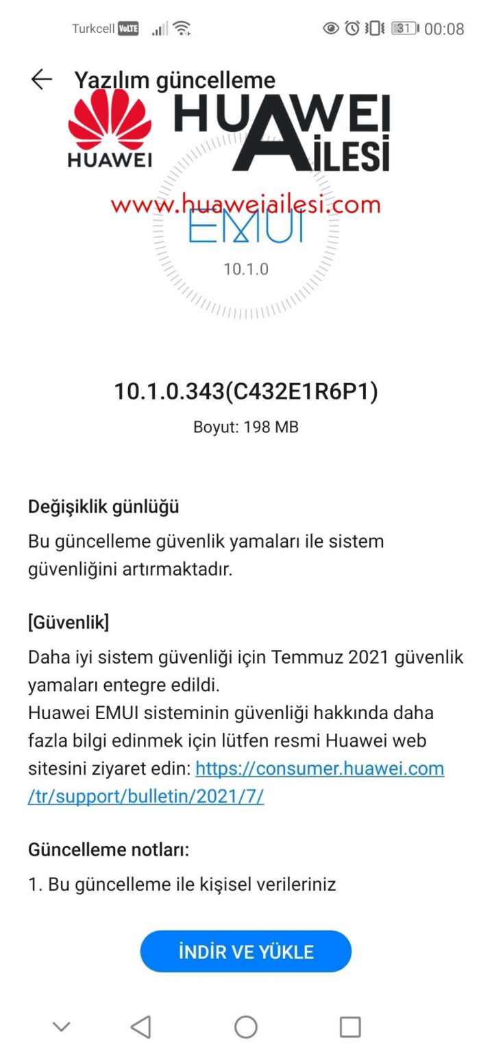 Huawei P40 Lite July 2021 patch