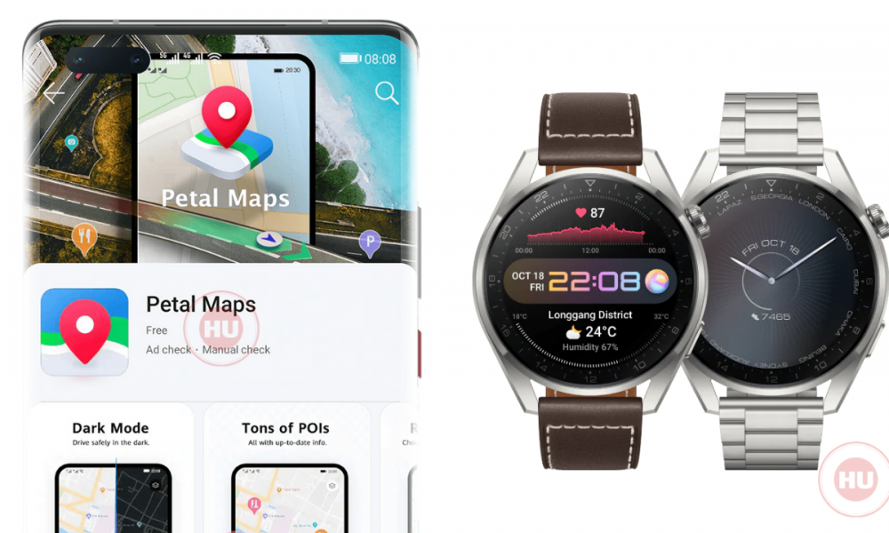 Huawei Watch 3 Series Petal Maps