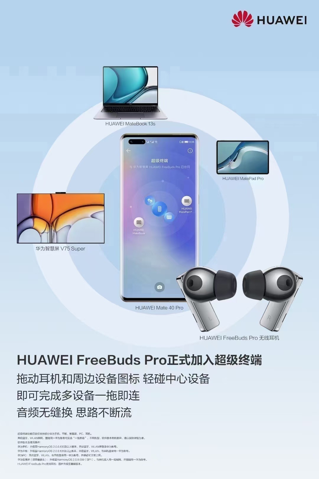Huawei FreeBuds Pro joins the HarmonyOS system super terminal
