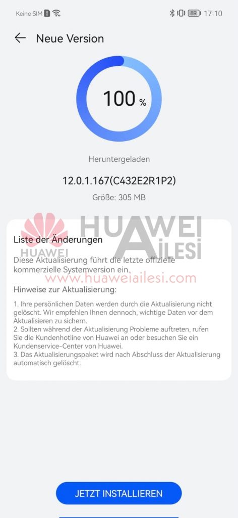 Huawei Nova 9 EMUI 12.0.1.167