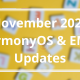 HarmonyOS and EMUI November 2021 updates