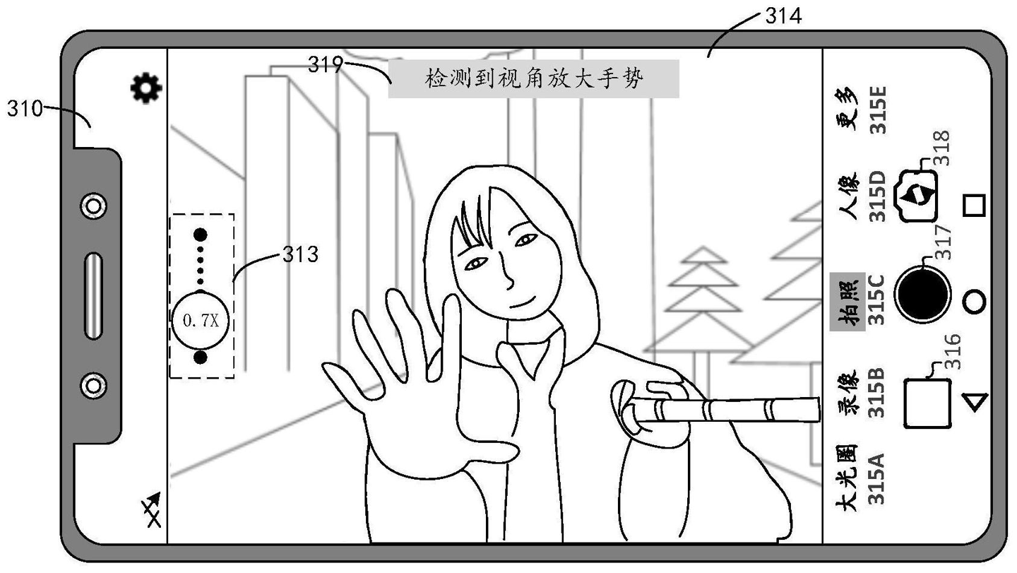 gesture camera preview patent huawei