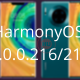 Huawei Mate 30 Series HarmonyOS 2.0.0.216 and 218