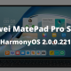 Huawei MatePad Pro Series HarmonyOS 2.0.0.221 update