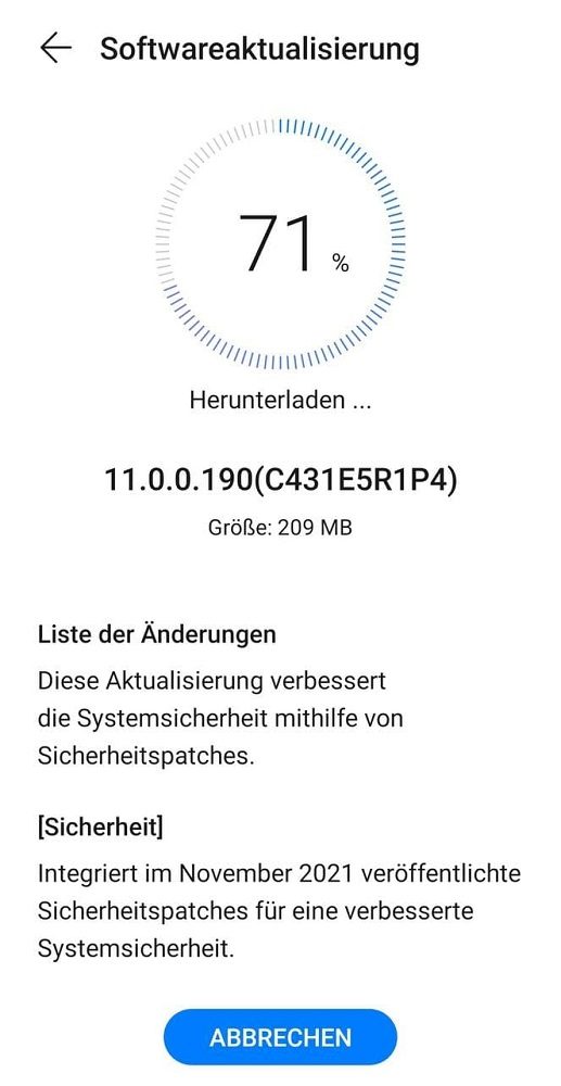 Huawei Nova 5T EMUI 11.0.0.190