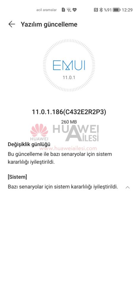 Huawei Nova 8i EMUI 11 December 2021 update