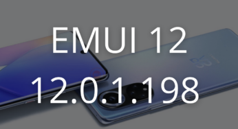 Huawei Nova 9 getting EMUI 12 version 12.0.1.198 update