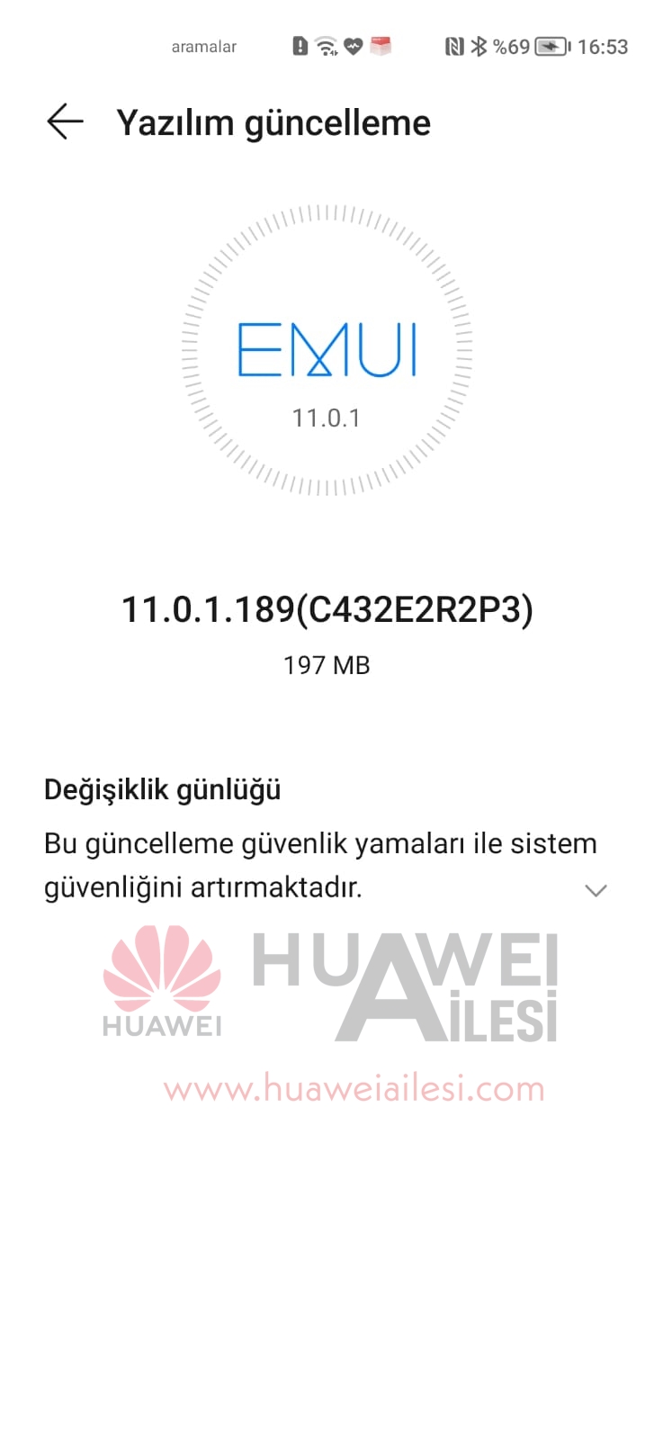 Huawei Nova 8i EMUI EMUI 11.1.0.189 Update