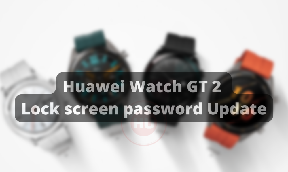Huawei Watch GT 2 Lock screen password Update