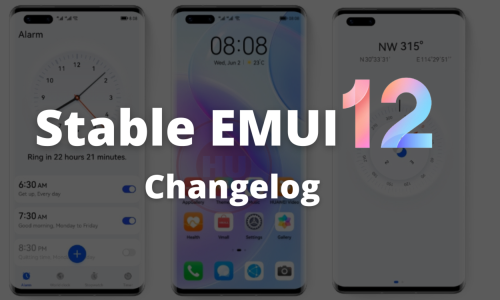 Huawei EMUI 12 full changelog