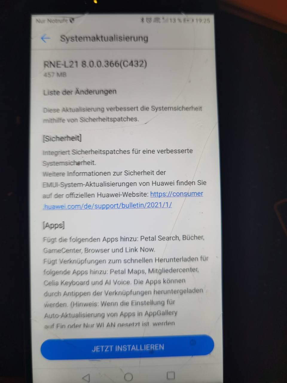 Huawei Mate 10 Lite EMUI 8.0.0.366 Update