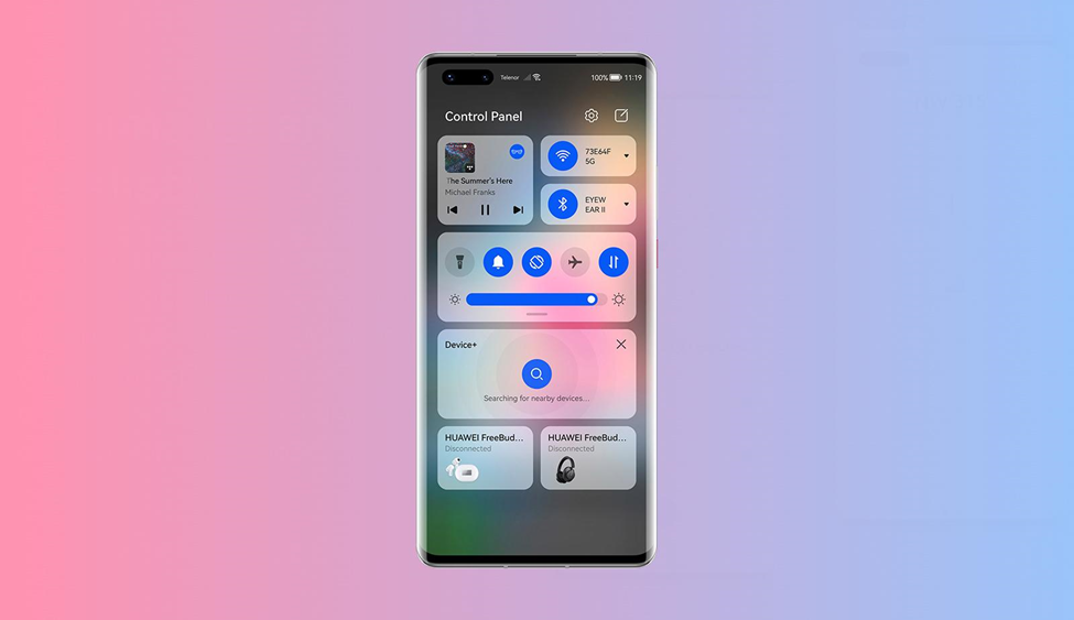 EMUI 12 Features - Control panel for easy control-1