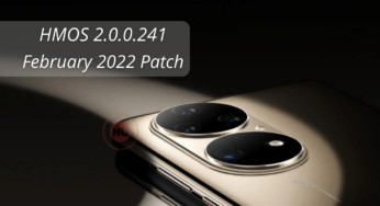 Huawei P50 Pro grabbing HMOS 2.0.0.241 February 2022 security update