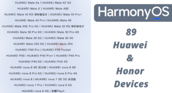 These 89 Huawei and Honor devices received HarmonyOS 2.0.0.230 update
