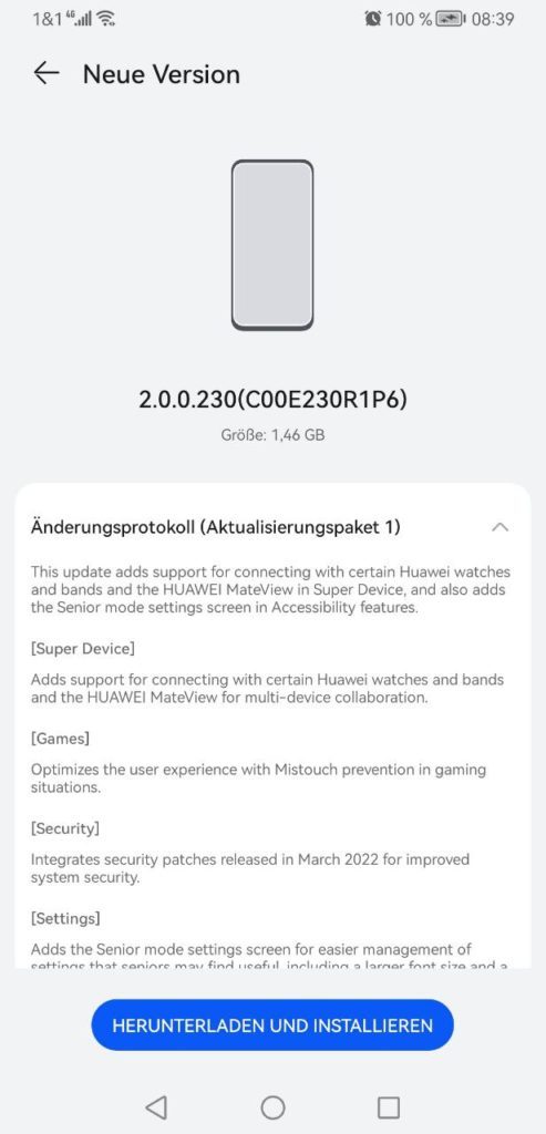 Huawei Mate 20 X getting HarmonyOS 2.0.0.230