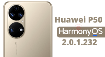 Huawei P50 phone users getting HarmonyOS 2.0.1.232 update