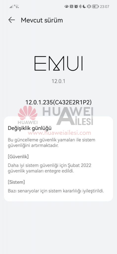 Huawei Nova 9 February 2022 security patch update