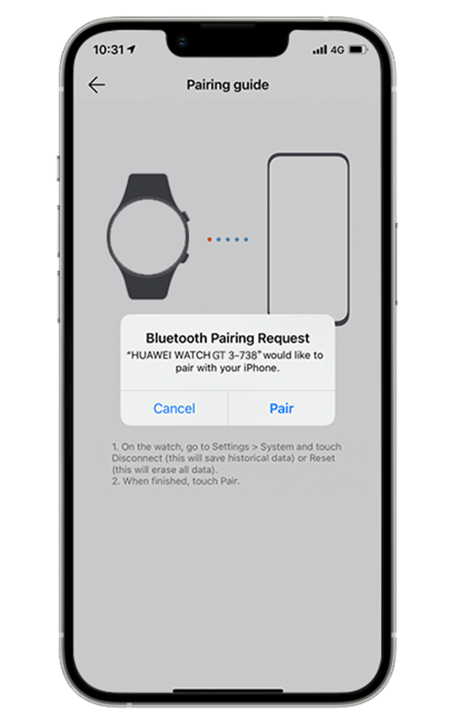 Pairing Fails when connecting Huawei Watch GT 3 to My iPhone image 3