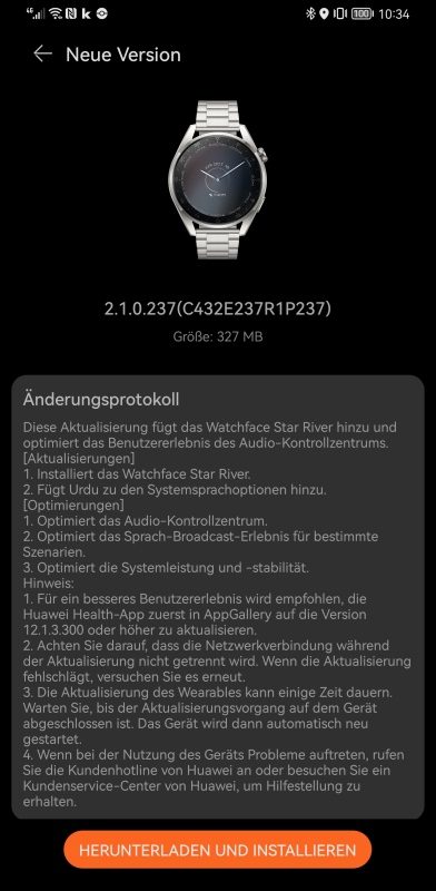 Huawei Watch 3 Pro July 2022 Software update