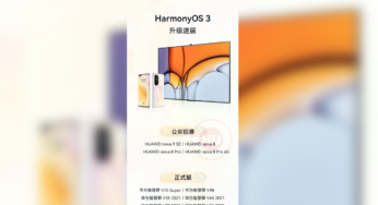 HarmonyOS 3: Huawei Nova 8 and Nova 9 SE public beta update, V98, V75 official version