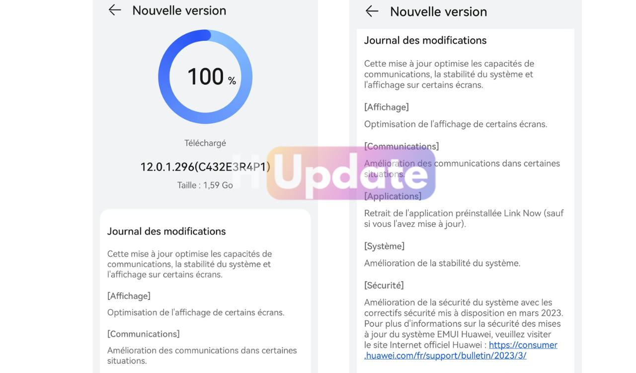 Huawei P50 Pro France Update