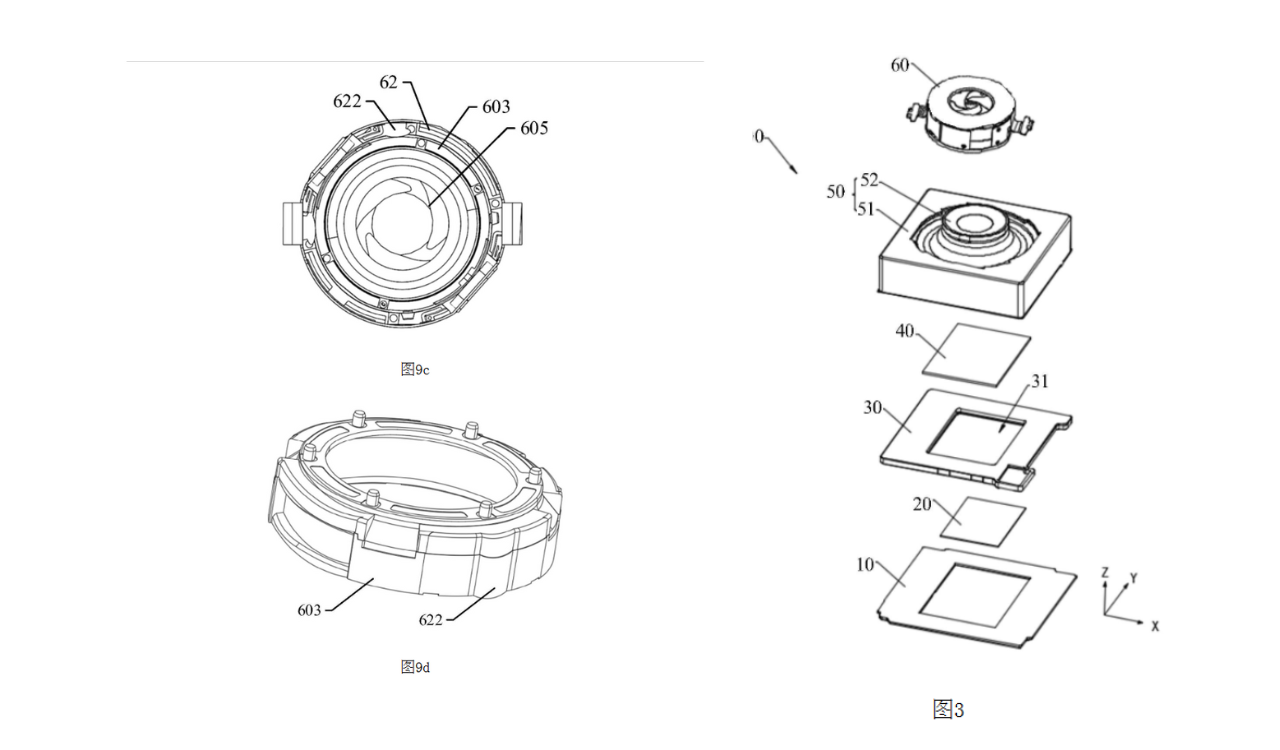 Huawei variable aperture patent